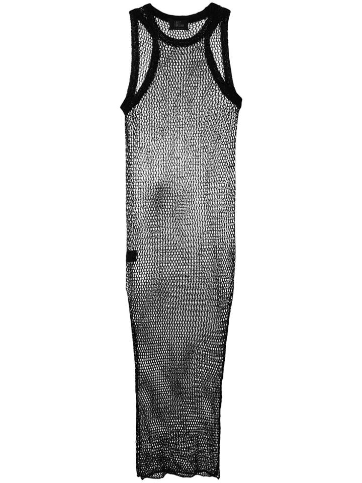 Lost & Found Ria Dunn Open Knit Tank Dress - Black