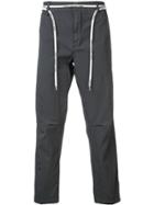Off-white Belted Trousers - Grey