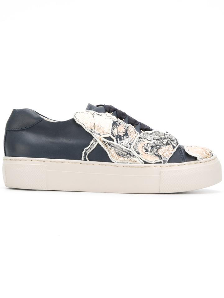 Agl Floral Patched Sneakers - Blue
