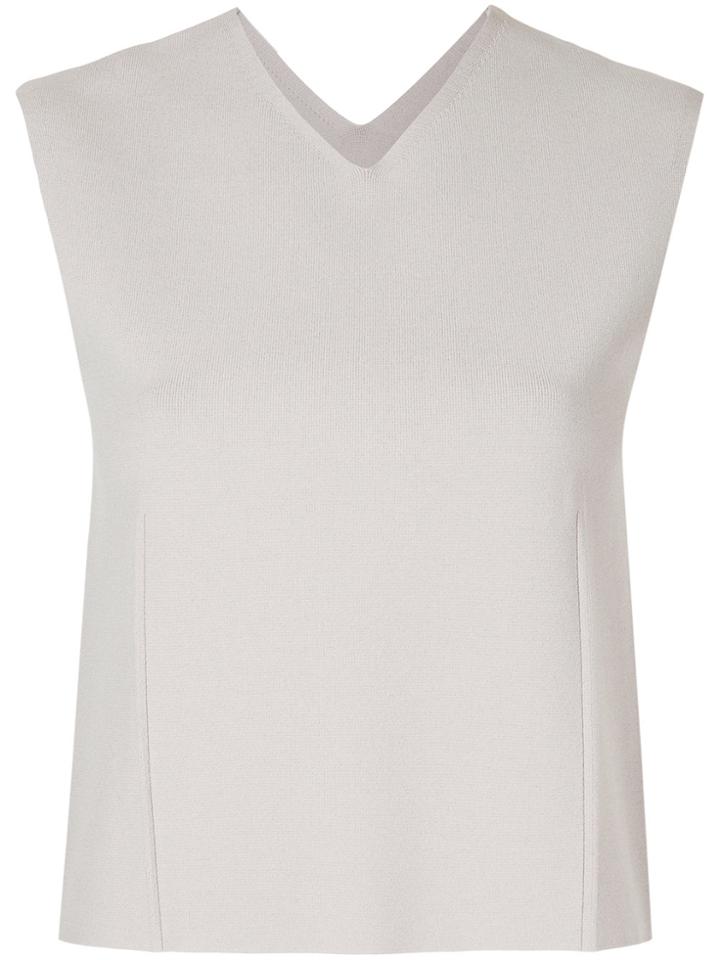 Irene Ribbed Vest Top - Grey