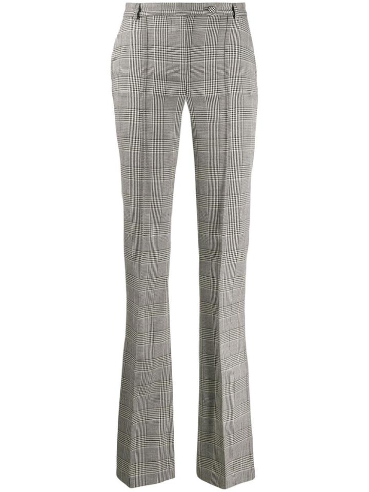 Styland Straight-leg Check Trousers - Grey