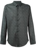 Fendi Bag Bugs Shirt, Men's, Size: 38, Grey, Cotton