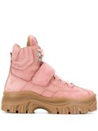 Msgm Platform Boots - Pink