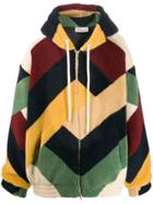 Drôle De Monsieur Oversized Sherpa Hoodie - Blue