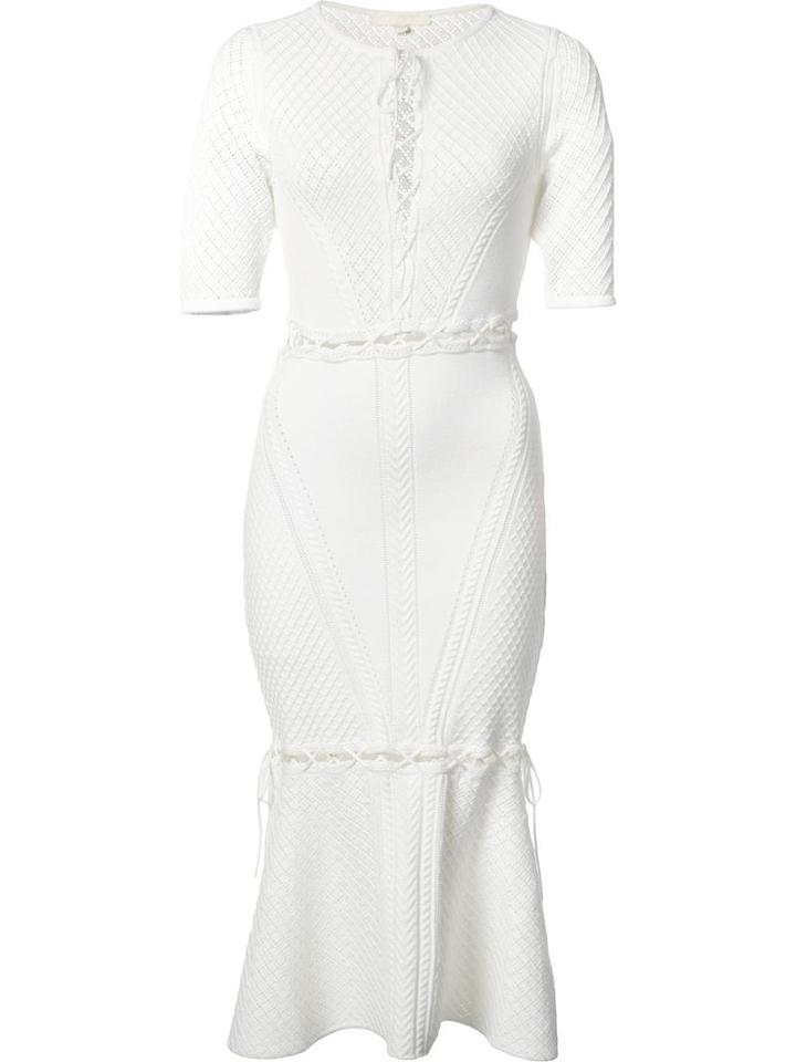 Jonathan Simkhai Lace-up Front Dress, Women's, Size: Xs, White, Viscose/polyester
