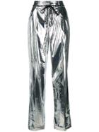 Maison Margiela Metallic Trousers - Silver