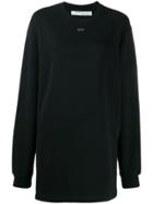 Off-white Crystal Logo Long Sweatshirt - Black