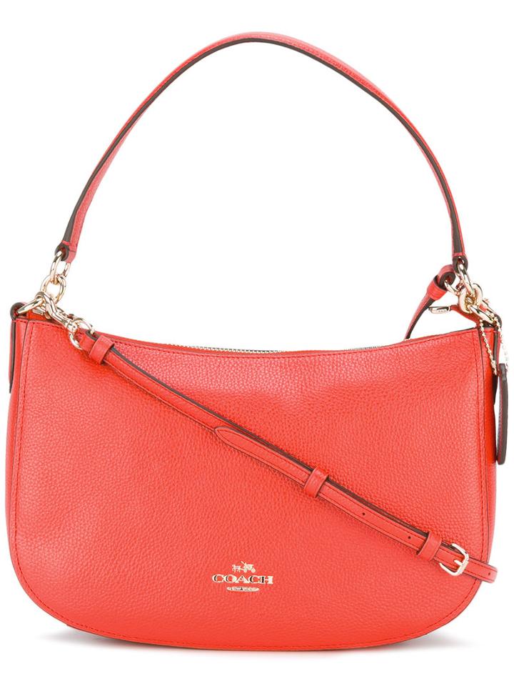 Coach 'chelsea' Crossbody Bag, Women's, Yellow/orange, Calf Leather