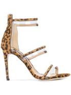 Sergio Rossi Pvc Trim Sandals - Brown
