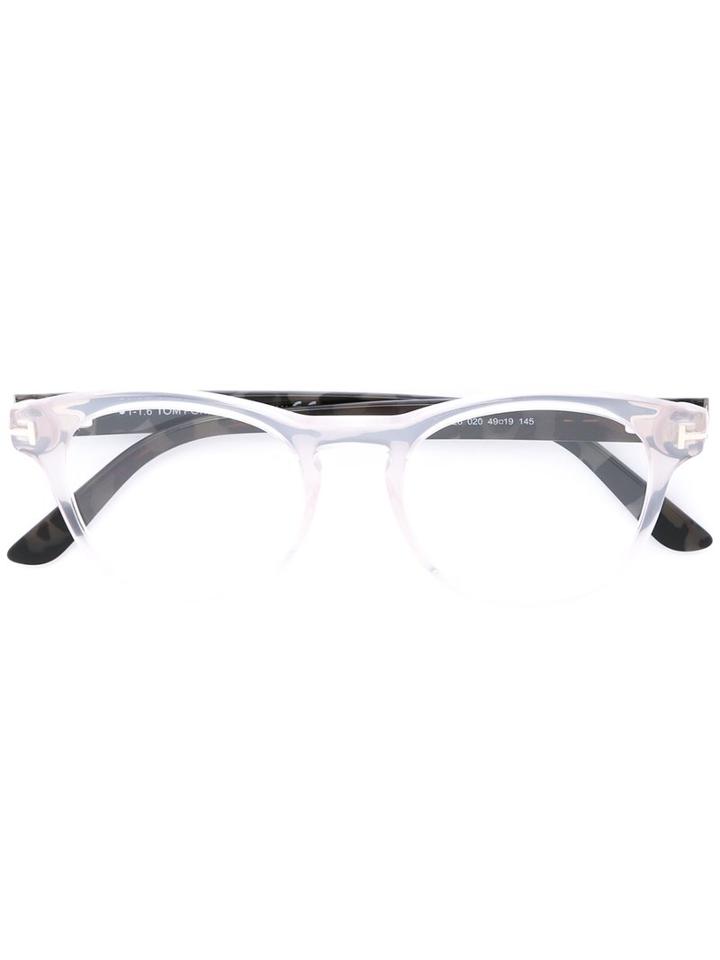 Tom Ford Eyewear - Soft Square Glasses - Unisex - Acetate/metal - 49, Nude/neutrals, Acetate/metal