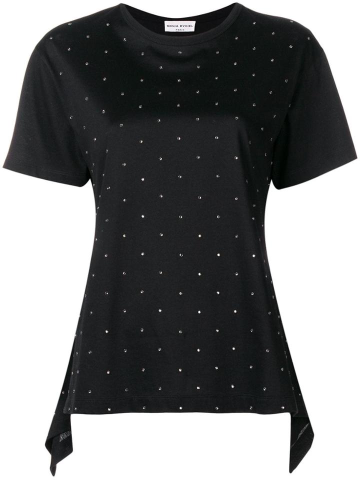 Sonia Rykiel Embellished Casual T-shirt - Black