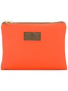 Otis Batterbee Fold Over Make Up Clutch, Women's, Yellow/orange, Nylon/pvc