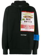Botter Printed Detail Hoodie - Black