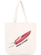 Maison Kitsuné Logo Shopper Tote Bag - Nude & Neutrals