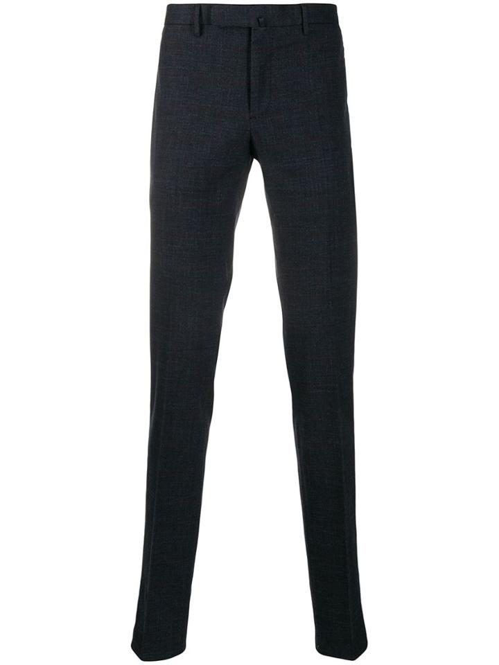 Incotex Tailored Straight Leg Trousers - Blue
