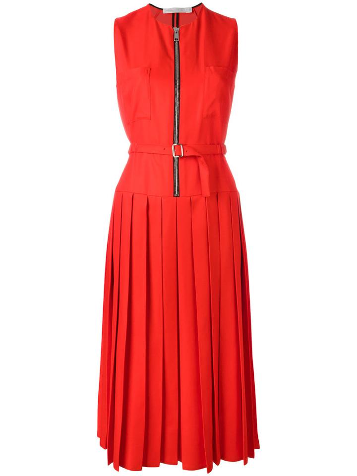 Victoria Beckham Front Zip Dress, Women's, Size: 8, Red, Viscose