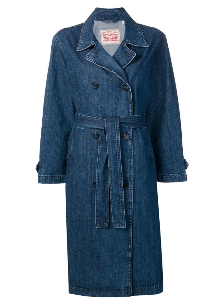 Levi's Double-breasted Denim Jacket - Blue
