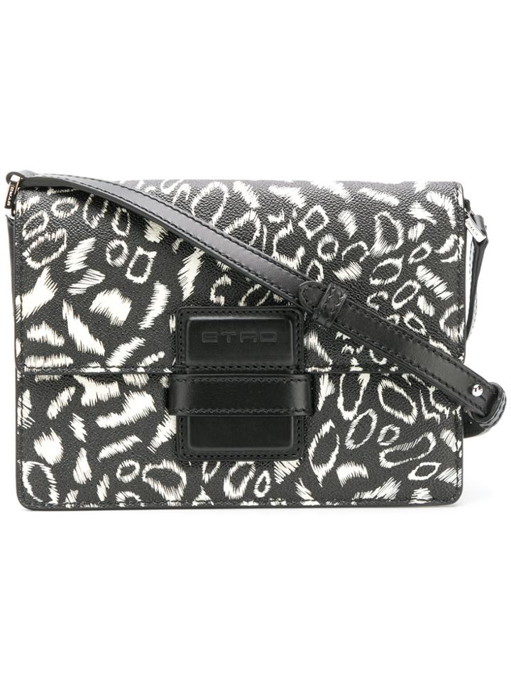 Etro Contrast Shoulder Bag - Black