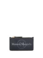 Maison Margiela Logo Print Purse - Black
