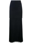 Dion Lee Linear Pleated Skirt - Blue