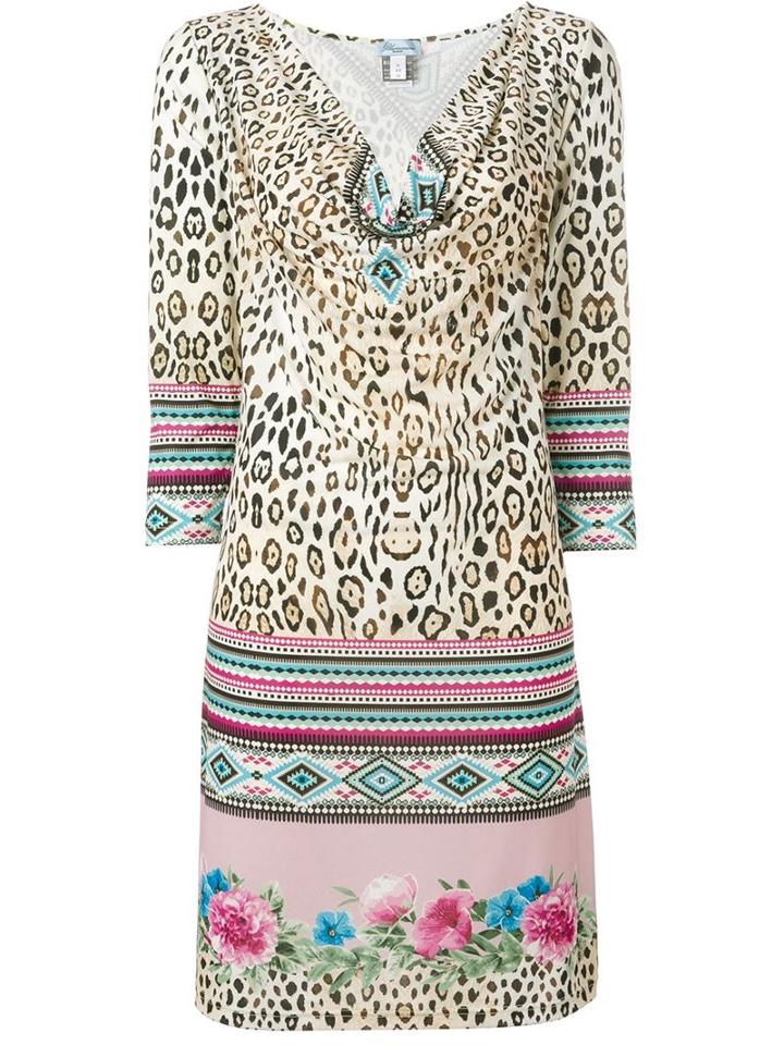 Blumarine Multi Print Dress