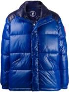Save The Duck Funnel Neck Padded Jacket - Blue