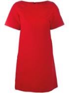 Paule Ka Short T-shirt Dress, Women's, Size: 36, Red, Cotton