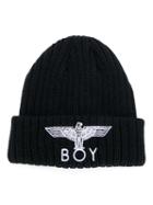 Boy London - Eagle Knitted Beanie - Kids - Acrylic - One Size, Black