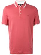 Michael Kors Contrast-hem Polo Top - Red