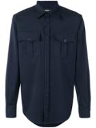 Chest Pocket Shirt - Men - Spandex/elastane/virgin Wool - 48, Black, Spandex/elastane/virgin Wool, Dsquared2