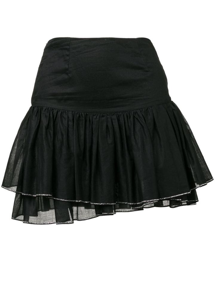 Alexandre Vauthier A-line Pleated Mini Skirt - Black
