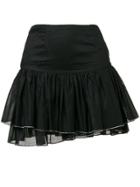 Alexandre Vauthier A-line Pleated Mini Skirt - Black