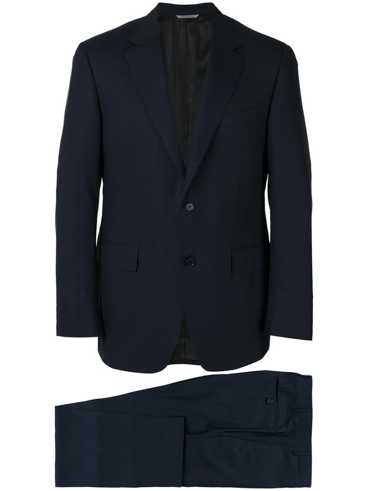 Canali - Two Piece Suit - Men - Cupro/wool - 56, Blue, Cupro/wool