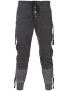 Greg Lauren - Zipped Pocket Trousers - Men - Cotton - 2, Grey, Cotton
