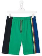 Paul Smith Junior Striped Detail Shorts - Blue