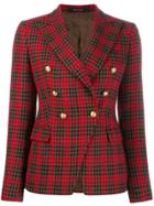 Tagliatore Check-print Fitted Blazer - Brown