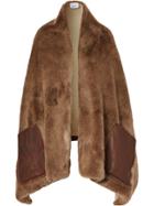 Burberry Paneled Cape - Brown