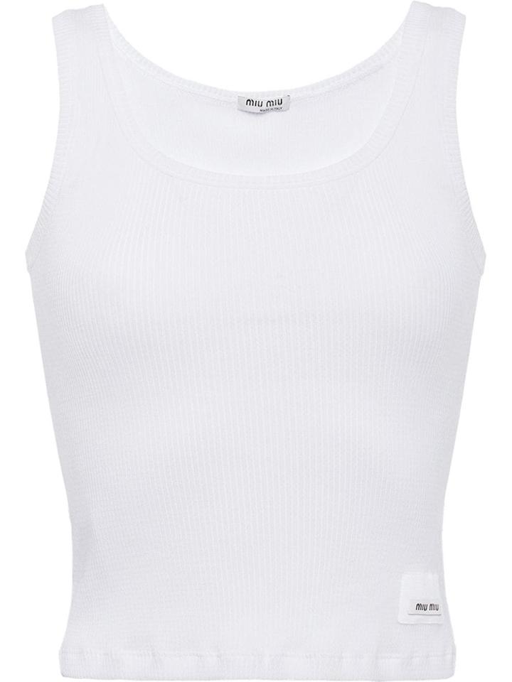 Miu Miu Cotton Top - White