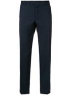 Z Zegna Patterned Tailored Trousers - Blue