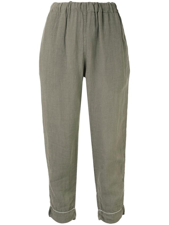 Bassike Cropped Trousers - Green