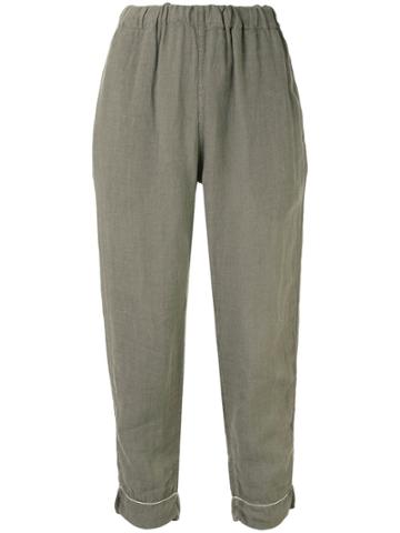 Bassike Cropped Trousers - Green