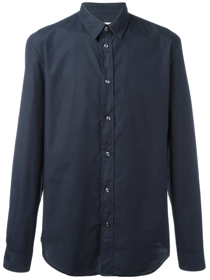 Classic Long Sleeve Shirt - Men - Cotton - 43, Blue, Cotton, Maison Margiela