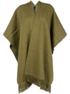 Voz Short-sleeve Flared Cardi-coat - Green