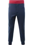 Junya Watanabe Comme Des Garçons Man Gathered Ankle Track Pants - Blue