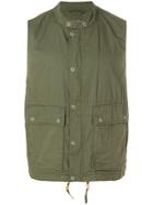 Engineered Garments Buttoned Gilet - Green