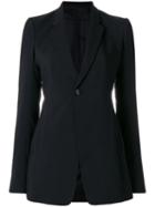 Rick Owens - Soft Blazer - Women - Silk/cupro/viscose/virgin Wool - 42, Black, Silk/cupro/viscose/virgin Wool