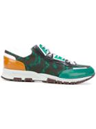 Lanvin Colour Block Sneakers - Green