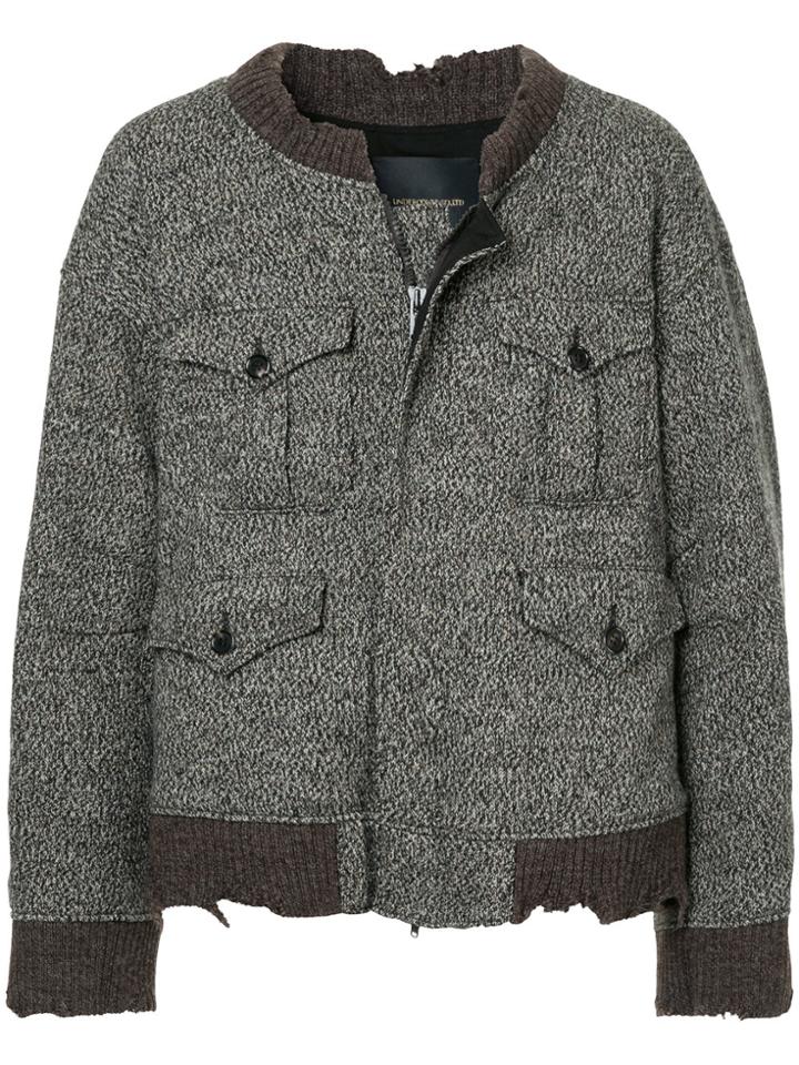 Undercover Oversized Zip Jacket - Brown