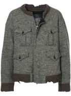 Undercover Oversized Zip Jacket - Brown
