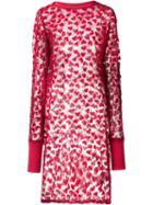 Nicopanda Sheer Heart Tunic, Women's, Size: Medium, Red, Nylon/cotton